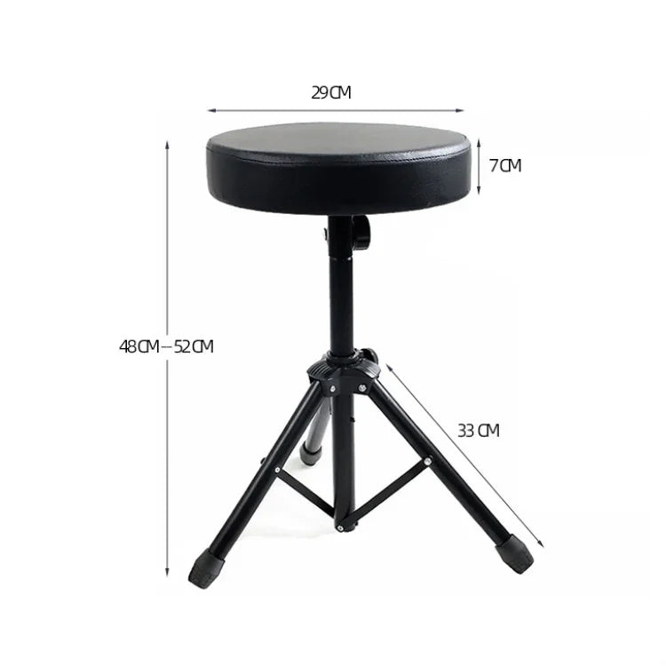 Tabouret releveur rond à support métallique, banc universel pour instruments de musique, tabouret releveur rond