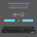 Clavier mécanique Bluetooth pour ordinateur portable Ajazz K680T Mini USB filaire bimode 68 touches, longueur du câble : 1,6 m, commutateur vert, commutateur noir, commutateur marron