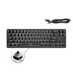 Clavier mécanique Bluetooth pour ordinateur portable Ajazz K680T Mini USB filaire bimode 68 touches, longueur du câble : 1,6 m, commutateur vert, commutateur noir, commutateur marron