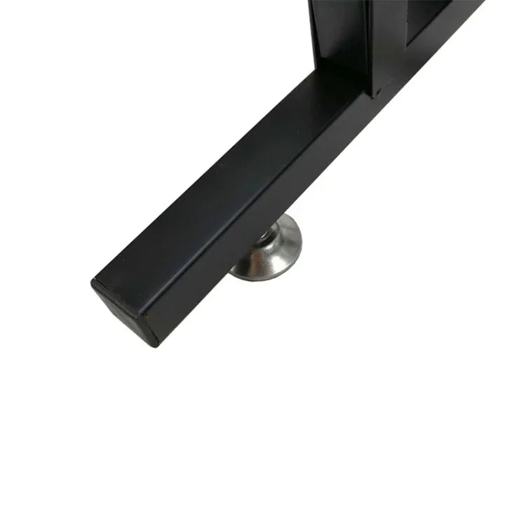 Étagère de présentation pliable en métal pour guitares, disponible en trois, cinq, sept ou neuf niveaux.