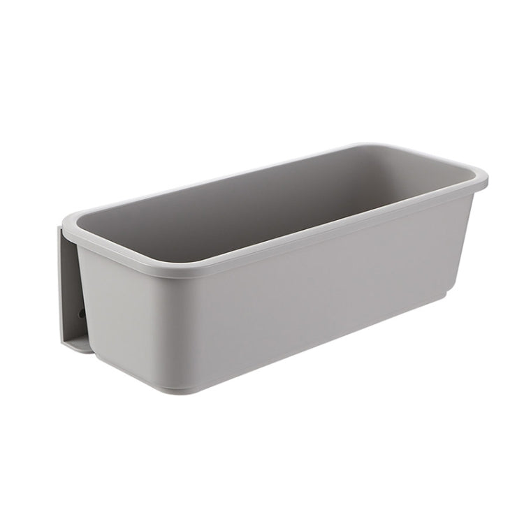 Étagère à épices murale coulissante sans perforation pour armoires et ustensiles de cuisine, blanc, gris
