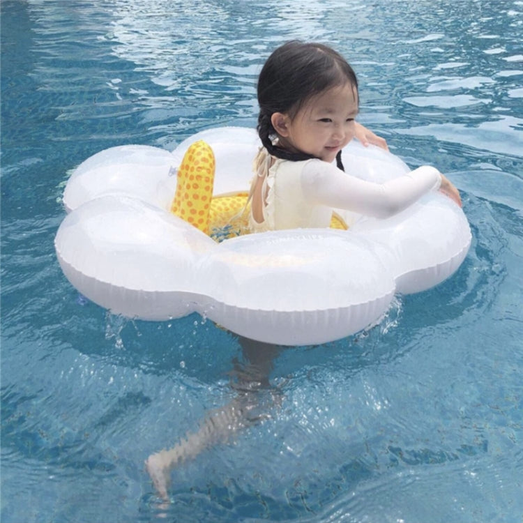 Anneau de siège tournesol pour enfants, bouée de natation gonflable pour bébé avec oreiller, anneau de siège tournesol