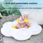 Anneau de siège tournesol pour enfants, bouée de natation gonflable pour bébé avec oreiller, anneau de siège tournesol