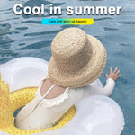 Anneau de siège tournesol pour enfants, bouée de natation gonflable pour bébé avec oreiller, anneau de siège tournesol
