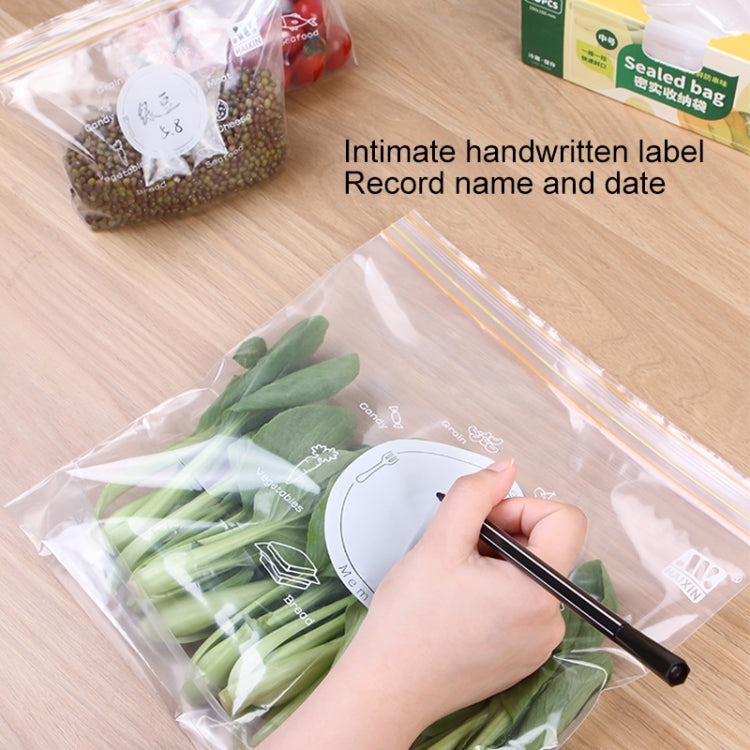 Sacs de conservation pour aliments frais, sacs de rangement pour réfrigérateur, en plastique épaissi, petit (30 pièces/lot), moyen (25 pièces/lot), grand (15 pièces/lot)