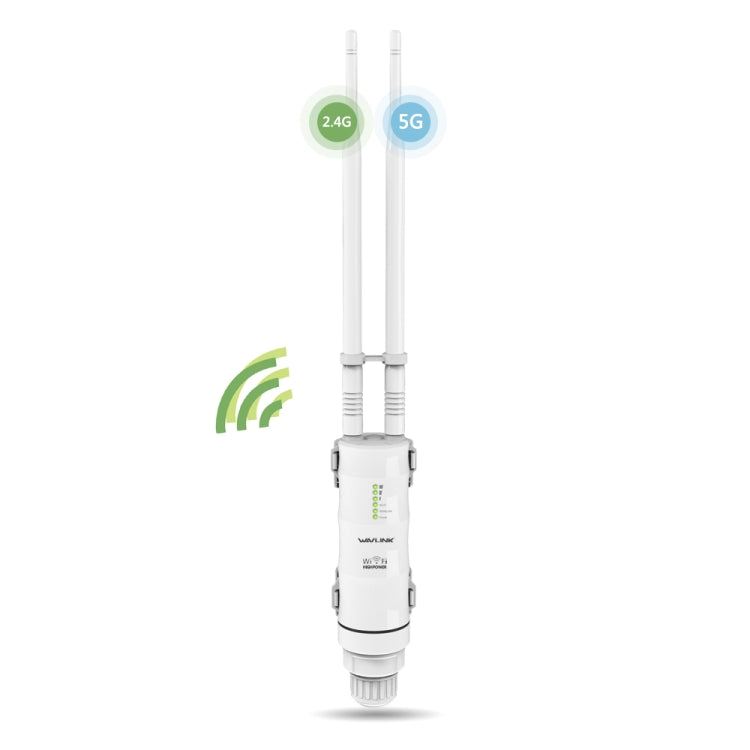 WAVLINK AC600 AP Répéteur Extérieur Haute Puissance Double Fréquence 2.4G/5G, Prise EU, Prise US, Prise UK