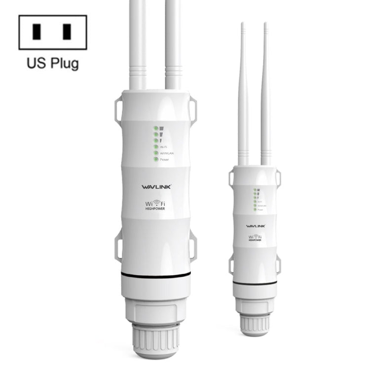 WAVLINK AC600 AP Répéteur Extérieur Haute Puissance Double Fréquence 2.4G/5G, Prise EU, Prise US, Prise UK