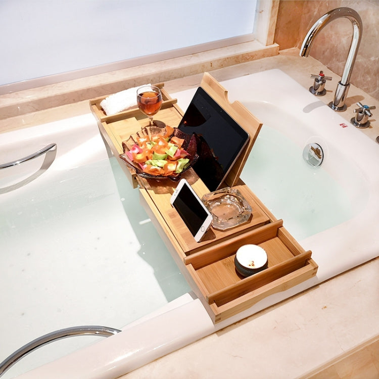 Étagère télescopique multifonctionnelle Support de téléphone pour tablette de bain WC Support de baignoire de salle de bain, Boîte simple, Boîte double