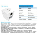Répéteur amplificateur de signal WIFI PIXLINK WR12 300Mbps, prise EU, prise UK, prise US, prise AU
