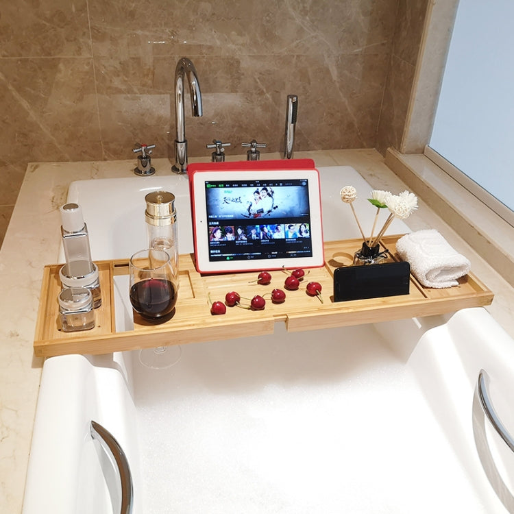 Support de tablette pour téléphone portable à vin, étagère de baignoire, support de rangement, support de tablette pour téléphone portable à vin
