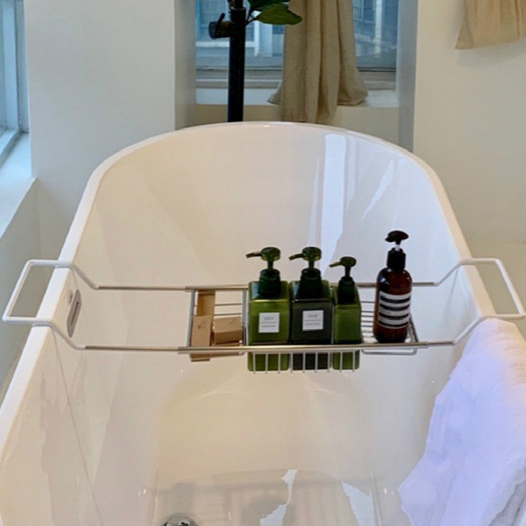 Étagère de baignoire rétractable en acier inoxydable 304, support de baignoire en acier inoxydable