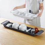 Étagère de baignoire rétractable, égouttoir de baignoire en plastique, étagère de rangement de douche pour baignoire, blanc+gris