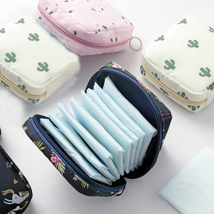 Sac de rangement épaissi portable pour serviettes hygiéniques de voyage