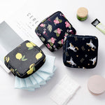 Sac de rangement épaissi portable pour serviettes hygiéniques de voyage