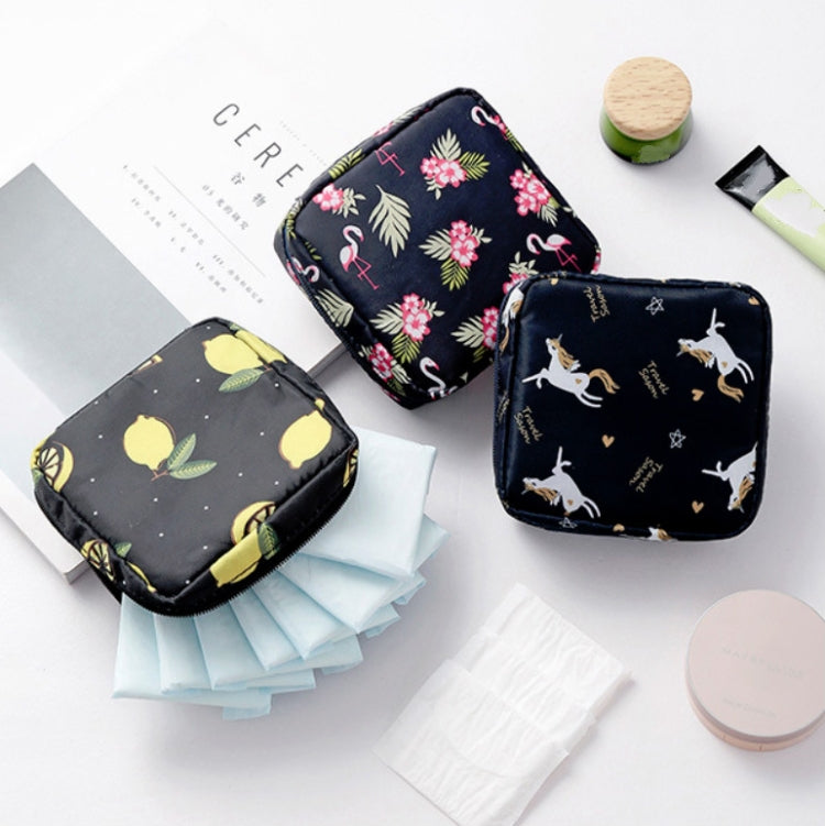 Sac de rangement épaissi portable pour serviettes hygiéniques de voyage