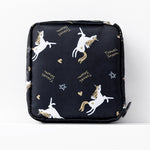 Sac de rangement épaissi portable pour serviettes hygiéniques de voyage