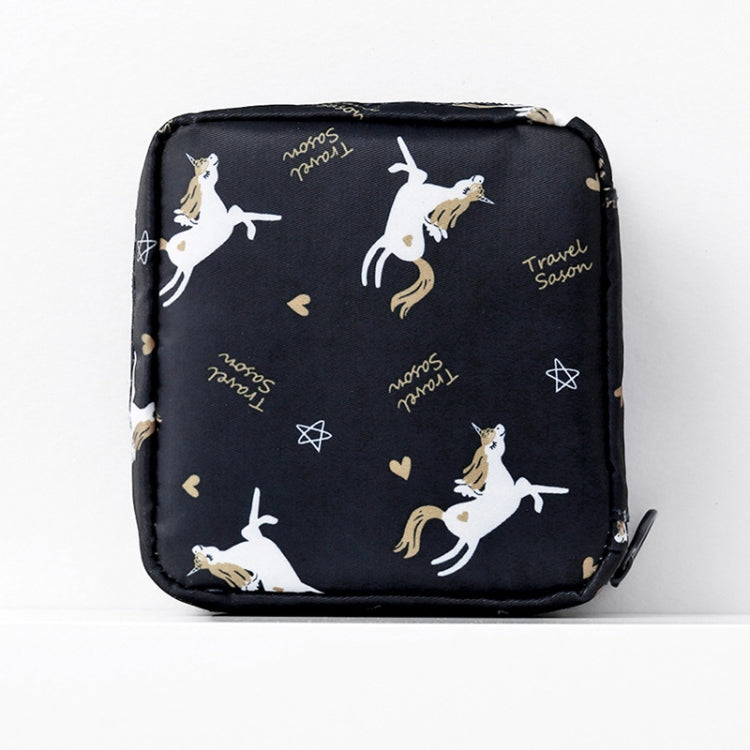 Sac de rangement épaissi portable pour serviettes hygiéniques de voyage