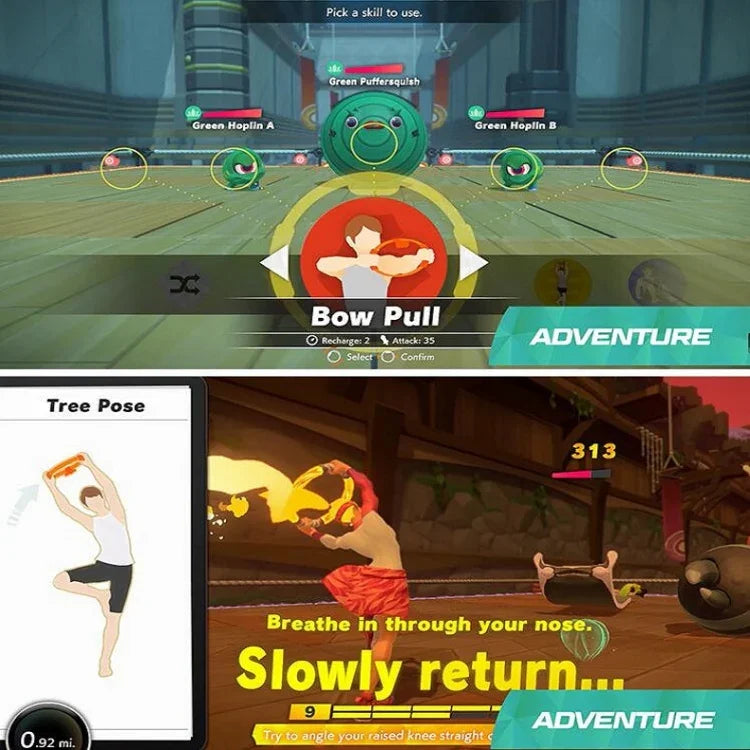 Anneau de fitness pour jeux vidéo + sangle de jambe pour Nintendo NS