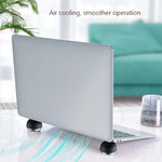 Support Invisible Champignon Créatif pour Ordinateur Portable, Compact, Portable, Élévateur de Bureau pour Ventilateur, Chauffage, Étagère, Noir, Vert