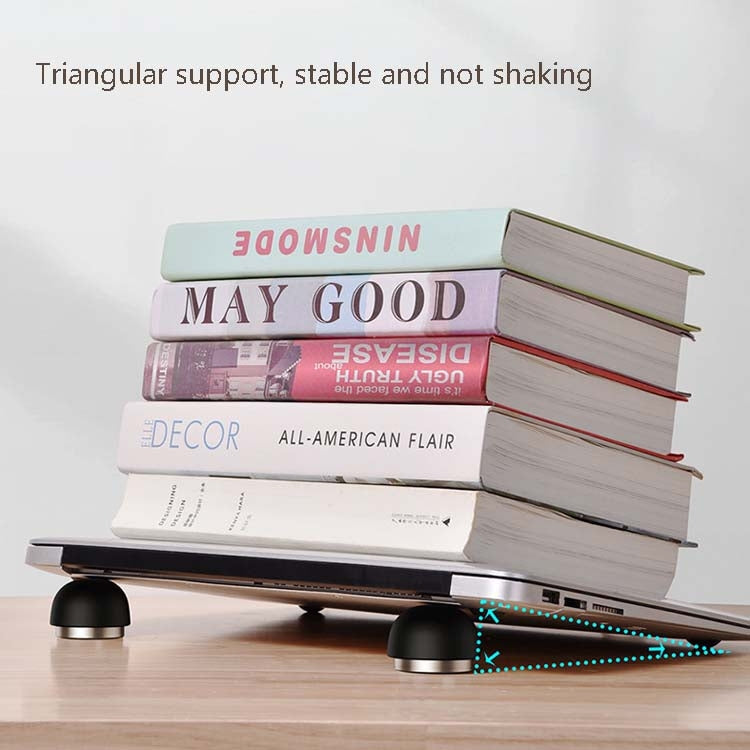 Support Invisible Champignon Créatif pour Ordinateur Portable, Compact, Portable, Élévateur de Bureau pour Ventilateur, Chauffage, Étagère, Noir, Vert