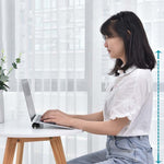 Support Invisible Champignon Créatif pour Ordinateur Portable, Compact, Portable, Élévateur de Bureau pour Ventilateur, Chauffage, Étagère, Noir, Vert