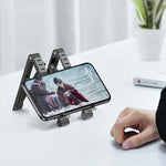 Support pour ordinateur portable en métal, support surélevé plat, pliable et de refroidissement, gris, argent