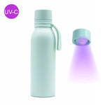 Bouteille thermos en acier inoxydable à chargement USB pour désinfection intelligente par stérilisation ultraviolette, Bouteille thermos USB