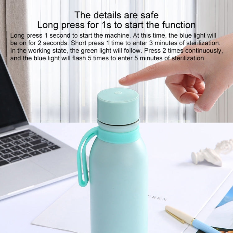 Bouteille thermos en acier inoxydable à chargement USB pour désinfection intelligente par stérilisation ultraviolette, Bouteille thermos USB