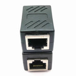 Connecteur de câble réseau RJ45 droit 8P8C blindé double passage