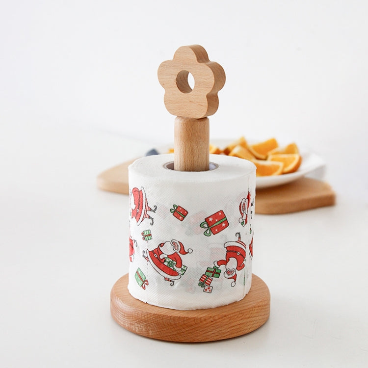 Porte-rouleau de papier vertical en bois massif pour cuisine, petit support à chiffons de cuisine "Lazy", support à chiffons vertical