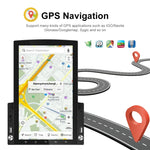 Lecteur MP5 de voiture à écran vertical HD 2,5D de 9,7 pouces avec navigation Android tout-en-un, Standard, Standard+Caméra 4 LED, Standard+Caméra 8 LED, Standard+Caméra 12 LED