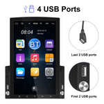 Lecteur MP5 de voiture à écran vertical HD 2,5D de 9,7 pouces avec navigation Android tout-en-un, Standard, Standard+Caméra 4 LED, Standard+Caméra 8 LED, Standard+Caméra 12 LED