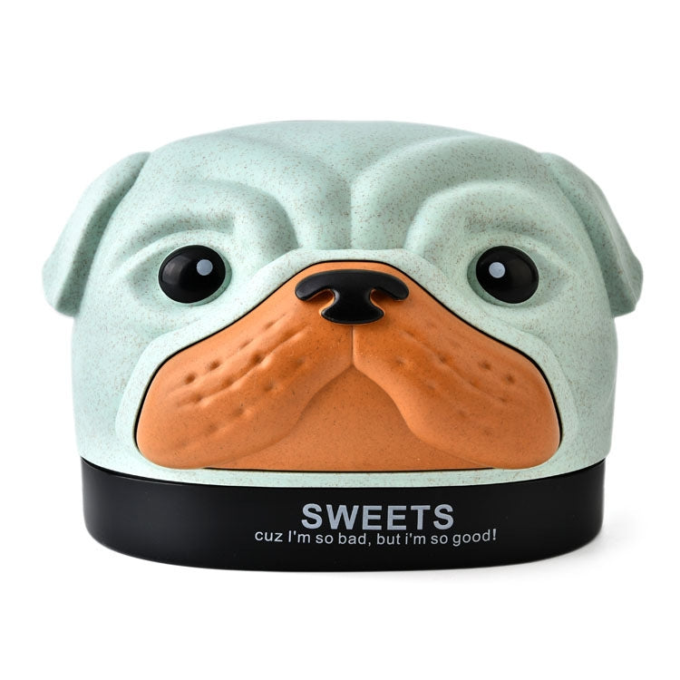 Boîte à mouchoirs créative en forme de chien Bobbi en blé, pour salon, chambre à coucher, boîte de rangement de papier toilette de bureau, vert, bleu, rose, beige
