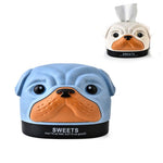 Boîte à mouchoirs créative en forme de chien Bobbi en blé, pour salon, chambre à coucher, boîte de rangement de papier toilette de bureau, vert, bleu, rose, beige