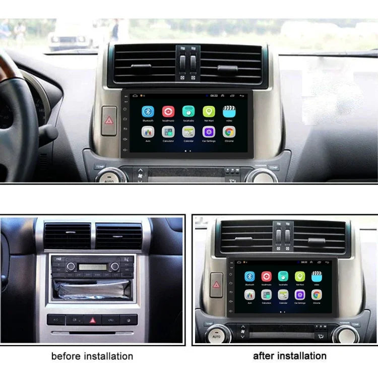 Voiture 7 pouces universel Android Navigation MP5 Lecteur GPS Bluetooth Navigation de voiture tout-en-un, Standard + Caméra 4 LED, Standard + Caméra 8 LED