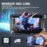 Convient au lecteur multimédia de voiture Volkswagen de 7 pouces, système de navigation intégré, Bluetooth, marche arrière, Android 10.0, 1+16G, 2+16G, 2+32G