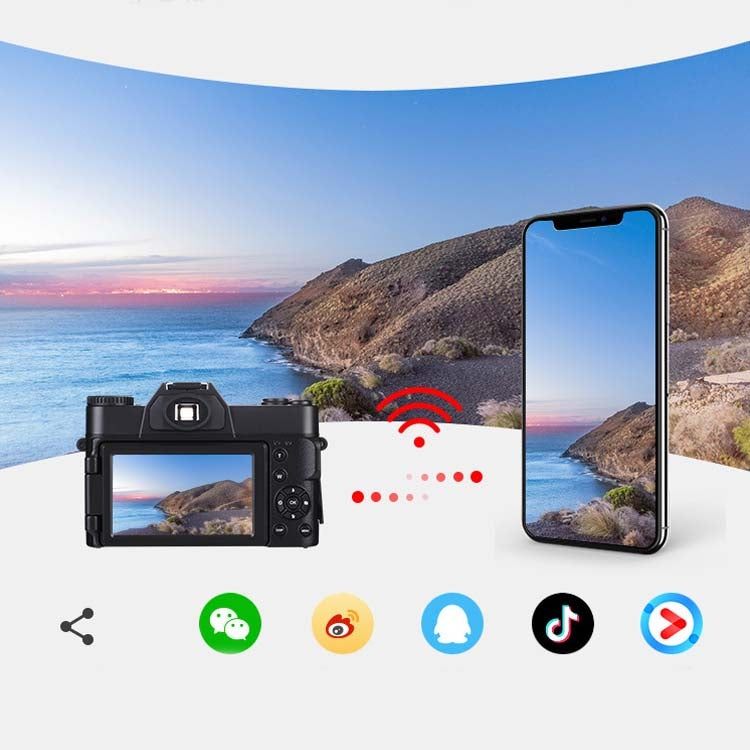 Appareil photo numérique HD 48 millions de pixels, écran 3,0 pouces, prend en charge HDMI / WIFI / carte TF, CDR9