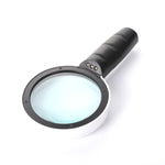 Loupe portative haute définition avec lumière LED, loupe de lecture et d'entretien pour personnes âgées, 95 mm 10x, 110 mm 30x double lentille