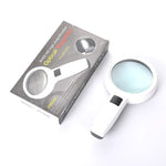 Loupe portative haute définition avec lumière LED, loupe de lecture et d'entretien pour personnes âgées, 95 mm 10x, 110 mm 30x double lentille