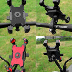 Support téléphone portable pour vélo électrique, rotation à 360 degrés, support réglable en quatre directions pour moto, guidon, rétroviseurs