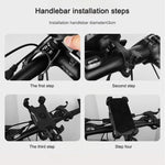 Support téléphone portable pour vélo électrique, rotation à 360 degrés, support réglable en quatre directions pour moto, guidon, rétroviseurs