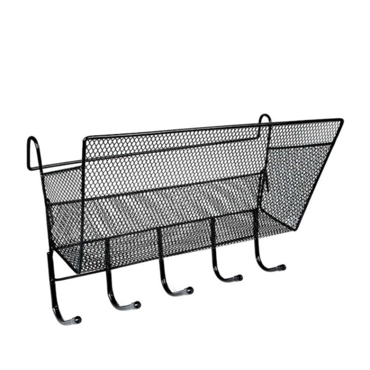 Rangement suspendu pour lit superposé, crochet de panier suspendu, panier suspendu noir + crochet noir, panier suspendu blanc + crochet blanc