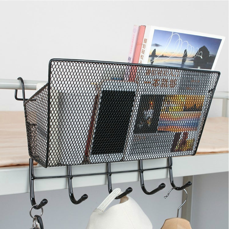 Rangement suspendu pour lit superposé, crochet de panier suspendu, panier suspendu noir + crochet noir, panier suspendu blanc + crochet blanc