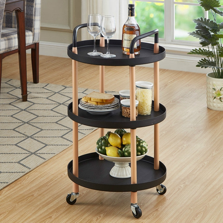 Chariot mobile de luxe, étagère de rangement simple pour cuisine et salon, pour service à thé, trois niveaux, deux niveaux