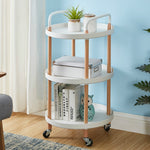 Chariot mobile de luxe, étagère de rangement simple pour cuisine et salon, pour service à thé, trois niveaux, deux niveaux