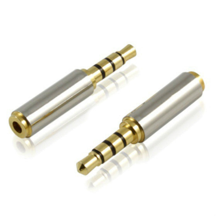 10 pièces Adaptateur femelle 2,5 à 3,5 pour casque de téléphone mobile à quatre niveaux de révolution