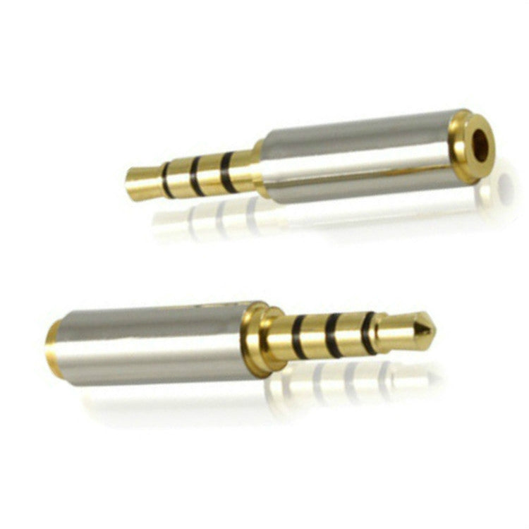 10 pièces Adaptateur femelle 2,5 à 3,5 pour casque de téléphone mobile à quatre niveaux de révolution