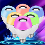 Ampoule musicale E27 LED intelligente et colorée avec télécommande, lumière de réveil, lumière musicale multi-liens via application, contrôle par application + télécommande