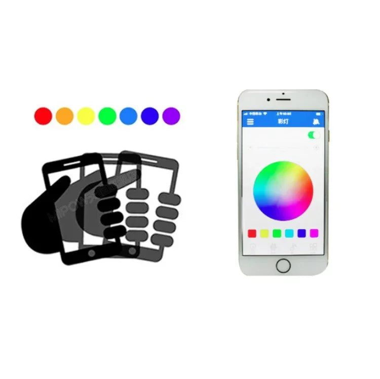 Ampoule musicale E27 LED intelligente et colorée avec télécommande, lumière de réveil, lumière musicale multi-liens via application, contrôle par application + télécommande
