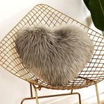 Coussin d'oreiller maison lavable sans noyau Housse d'oreiller en forme de cœur, 40x50cm